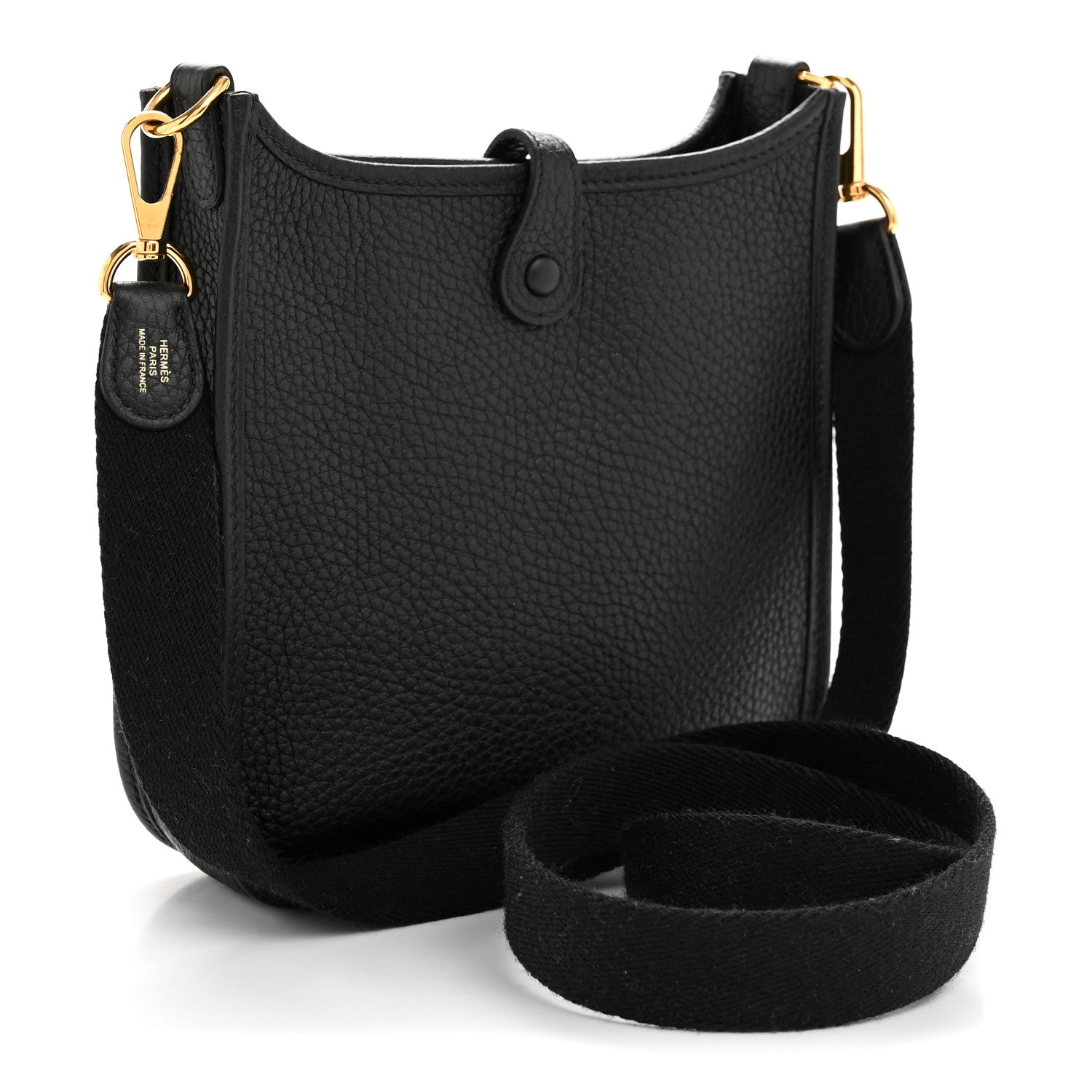Hermes Taurillon Clemence Evelyne TPM Black 6 of 37