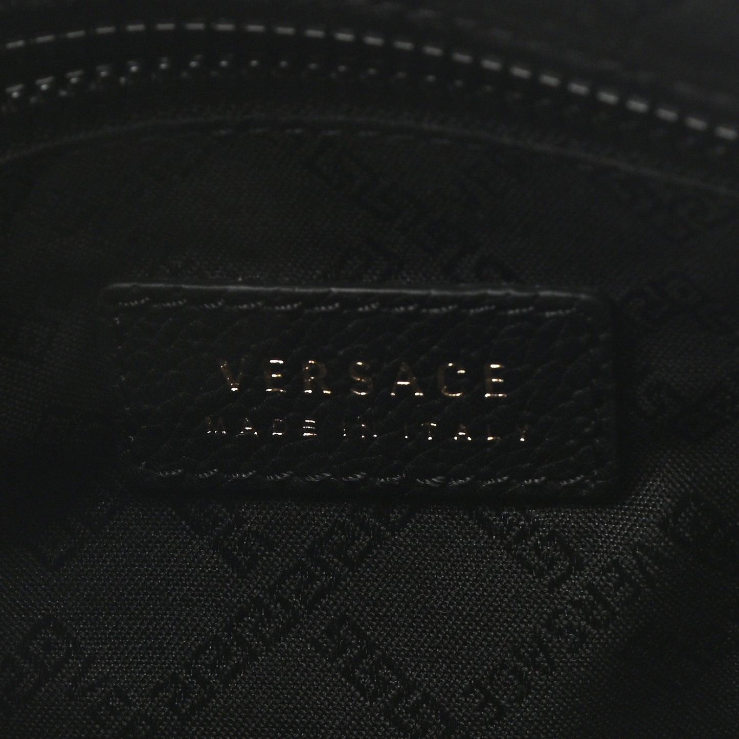 Grained Calfskin La Medusa Pouch Black