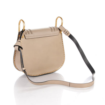 Chloe Calfskin Braided Medium Hudson Shoulder Bag Motty Grey 3 of 7