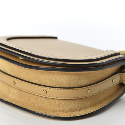 Chloe Calfskin Suede Small Nile Bracelet Bag Bleached Brown 6 of 9