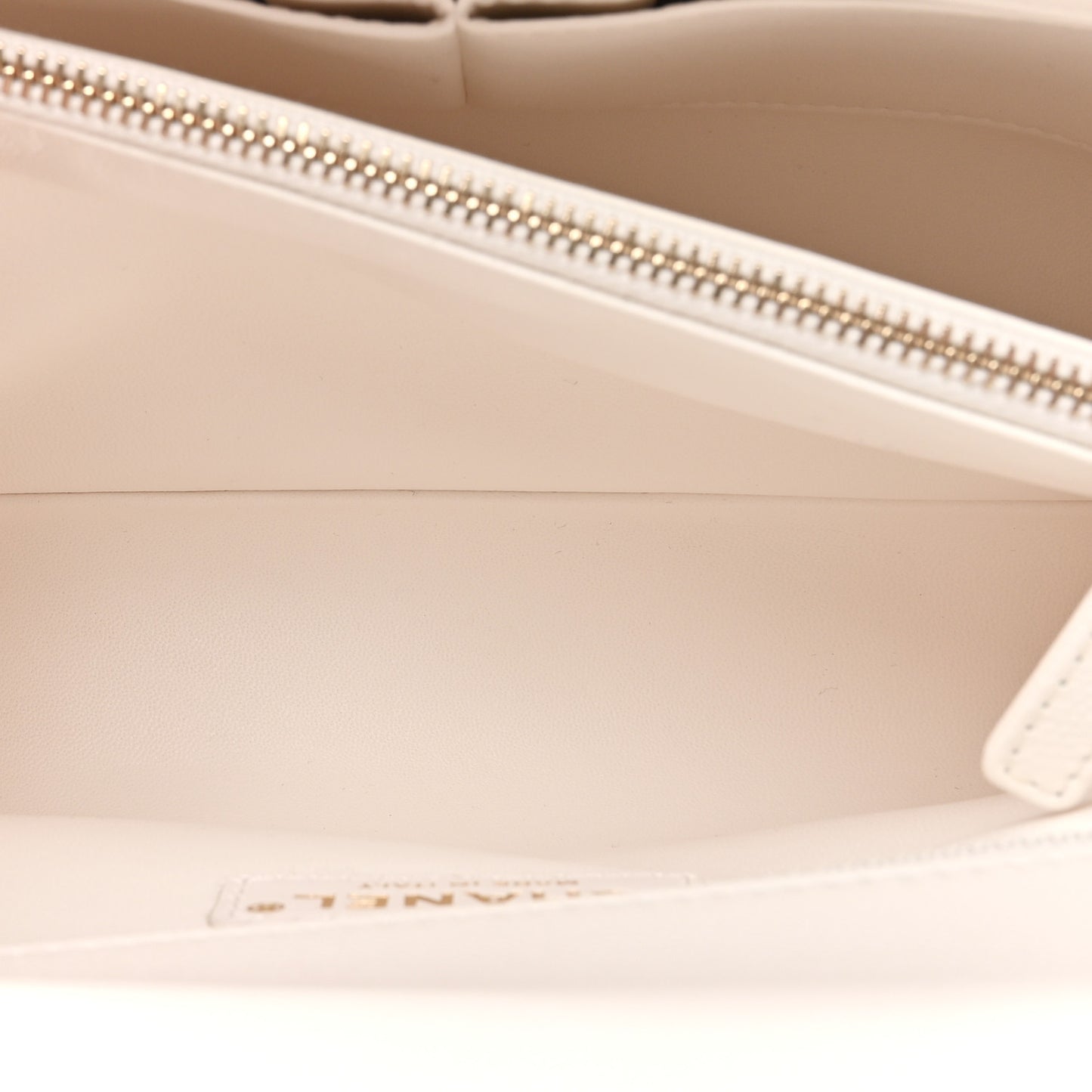Caviar Quilted Small Coco Handle Flap White