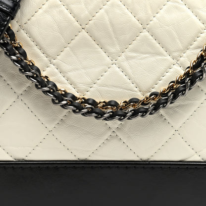Chanel Aged Calfskin Quilted New Medium Gabrielle Hobo White 8 of 10