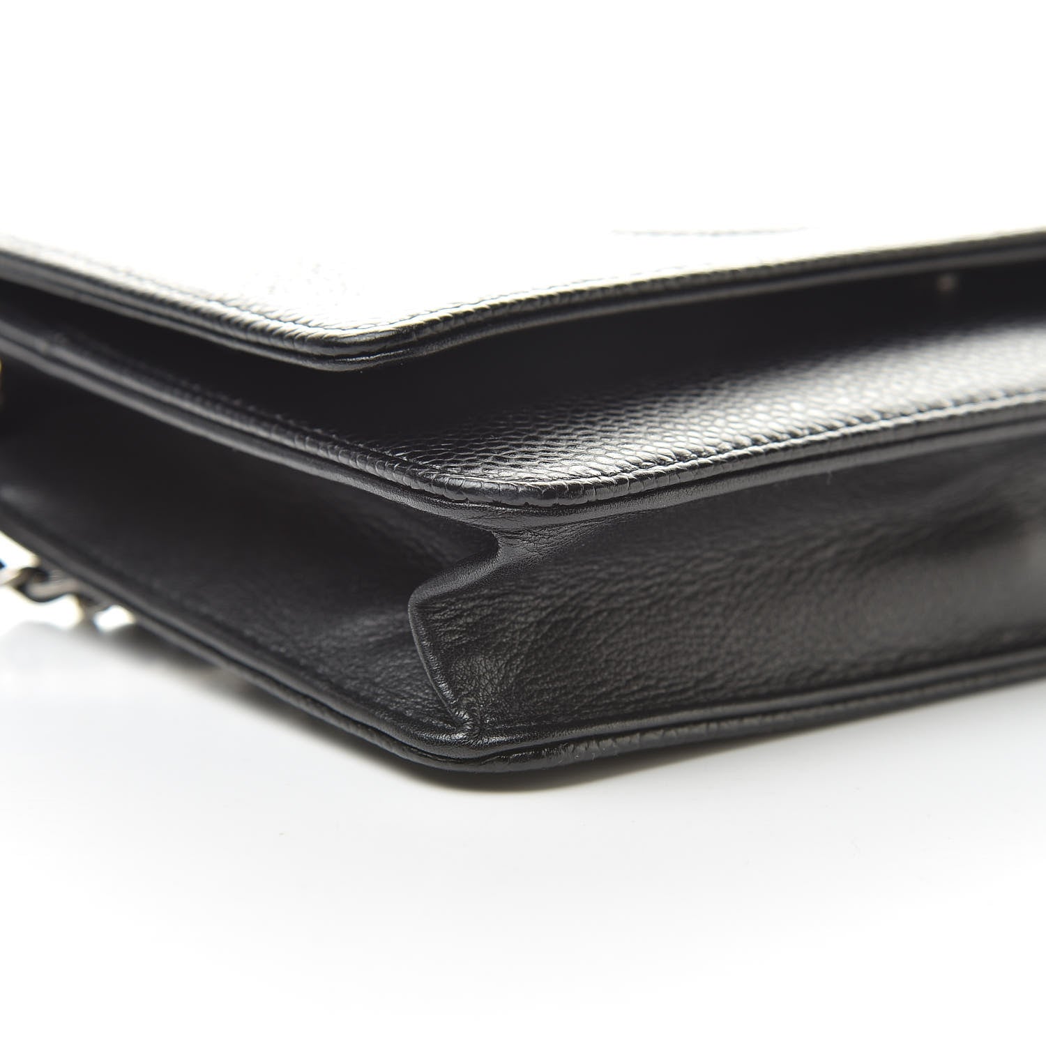 Chanel Caviar Timeless CC Wallet On Chain WOC Black 10 of 12