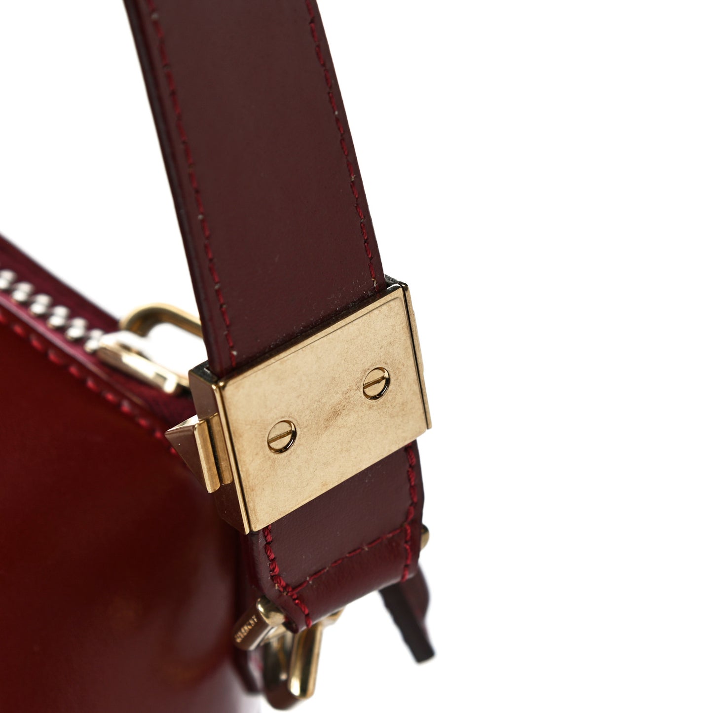Shiny Lord Calfskin Medium Antigona Burgundy