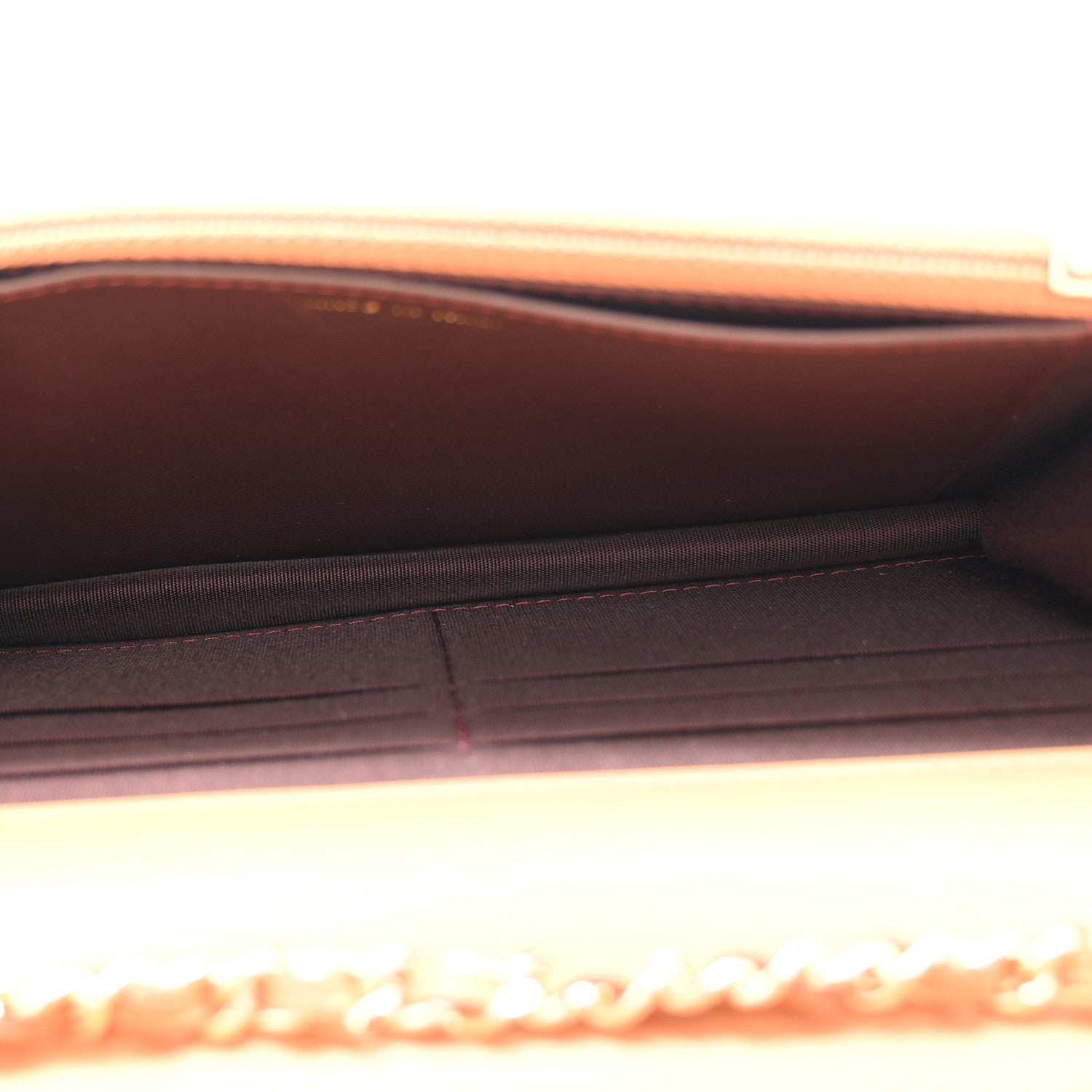 Chanel Lambskin Quilted Trendy CC Wallet On Chain WOC Camel 5 of 12