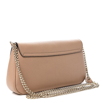 Gucci Pebbled Calfskin Medium Soho Flap Crossbody Camelia 3 of 10