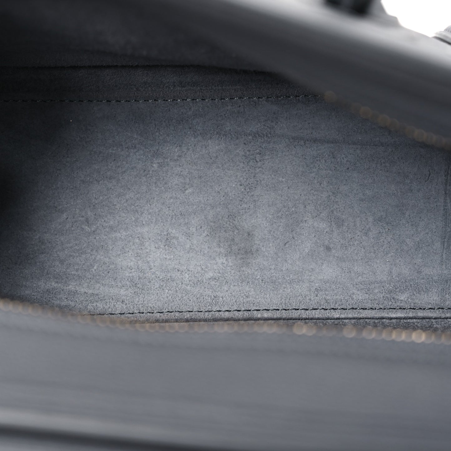 Drummed Calfskin Nano Luggage Kohl