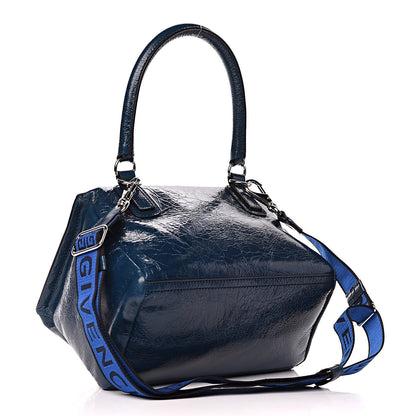Givenchy Patent Lambskin 4G Small Pandora Blue 3 of 11