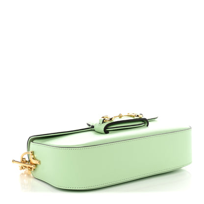 Gucci Azalea Calfskin Small Horsebit 1955 Chain Shoulder Bag Light Green 4 of 10