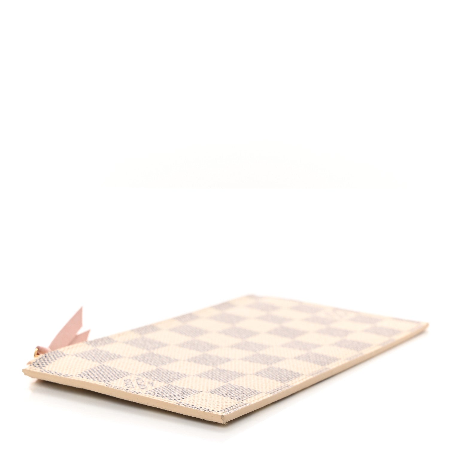 Louis Vuitton Damier Azur Felicie Chain Wallet Zippered Insert Rose Ballerine 4 of 6