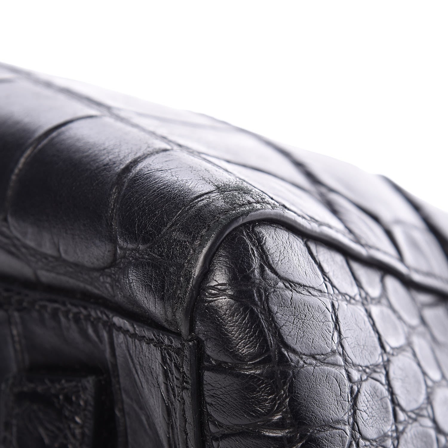 Givenchy Calfskin Crocodile Embossed Medium Antigona Black 10 of 12