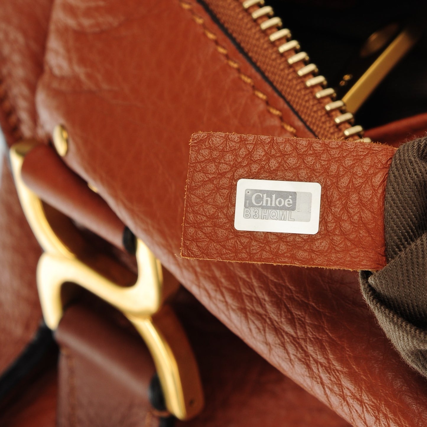 Calfskin Medium Marcie Satchel Tan