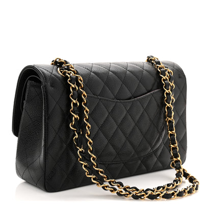 Chanel Caviar Quilted Medium Double Flap Black 3 of 11