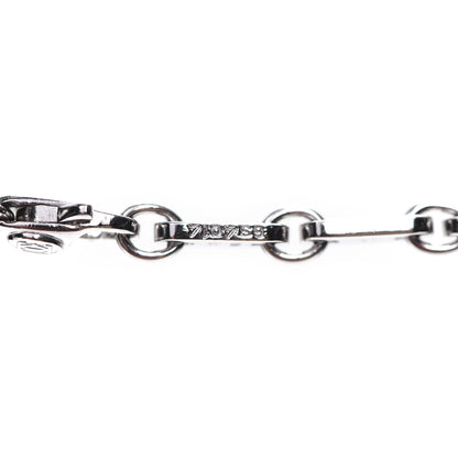 Cartier 18K White Gold Fidelity Bar Link Chain Necklace 5 of 6