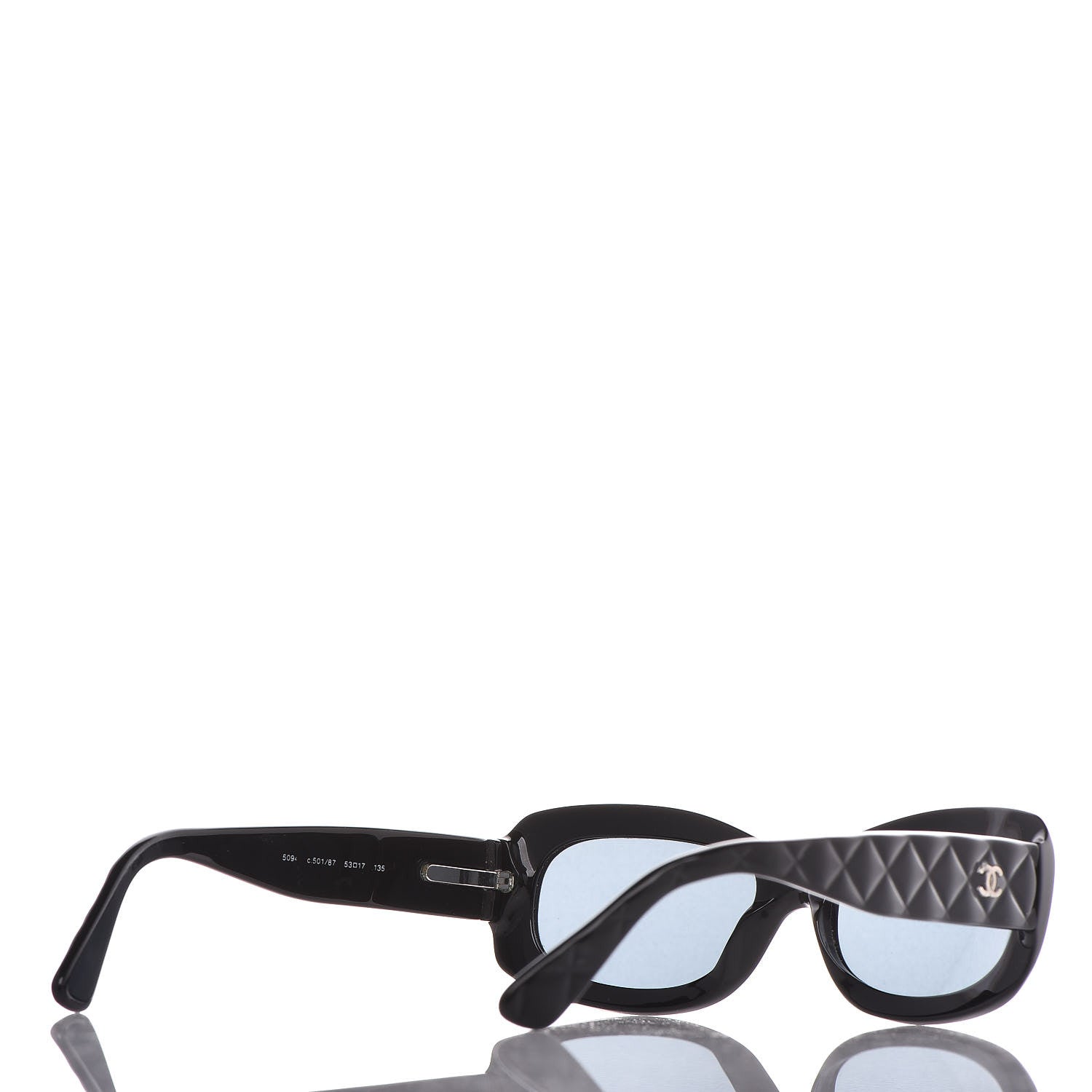 Chanel Quilted Sunglasses 5094 Black 4 of 8