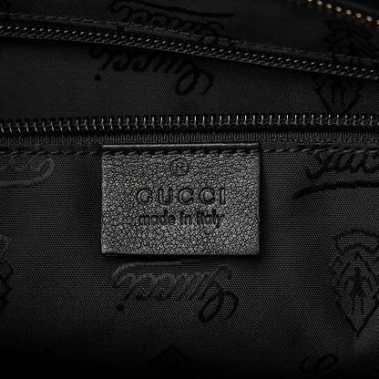 Gucci Guccissima Flat Messenger Bag Black 6 of 12