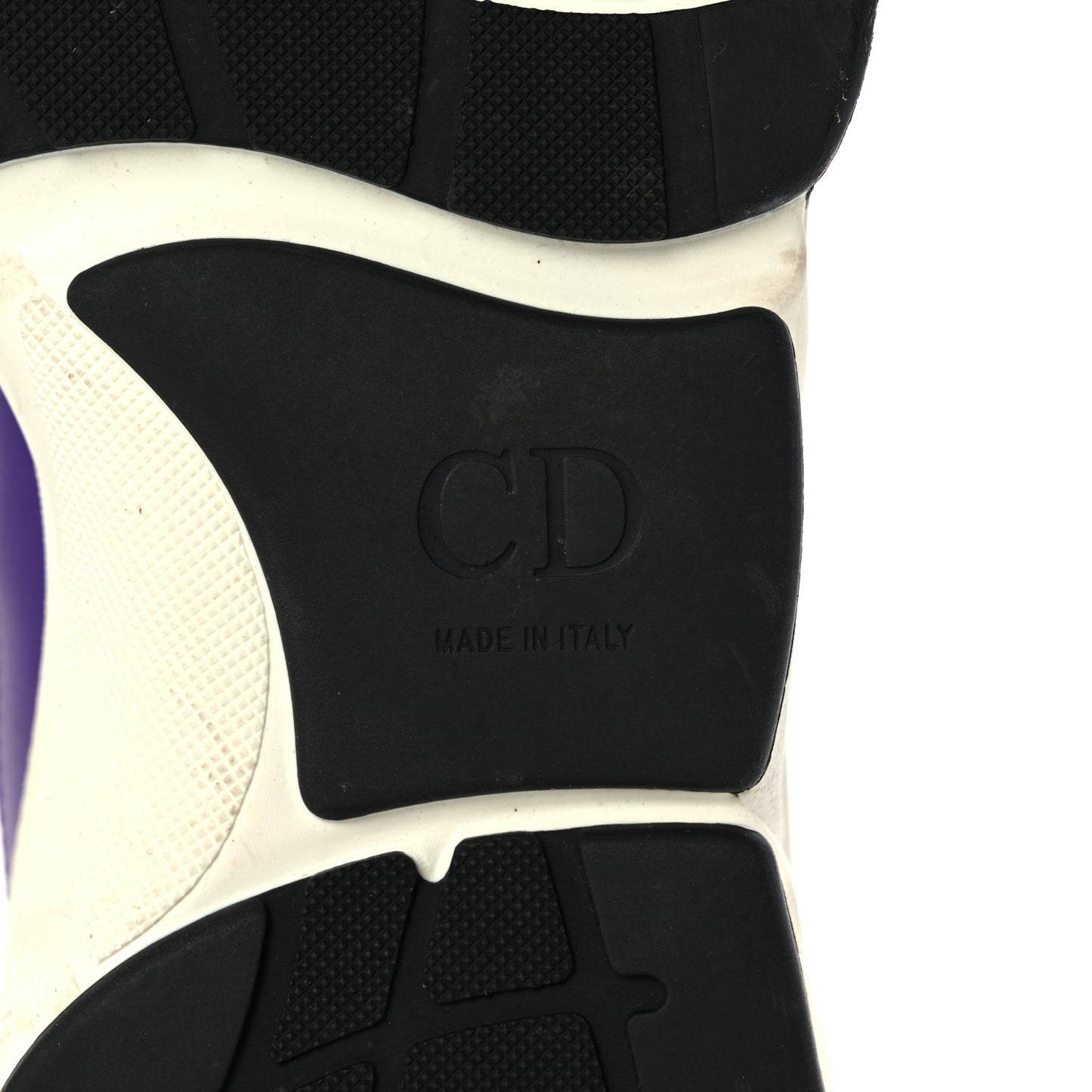 Technical Mesh Calfskin Mens B22 Sneakers 40 Violet White