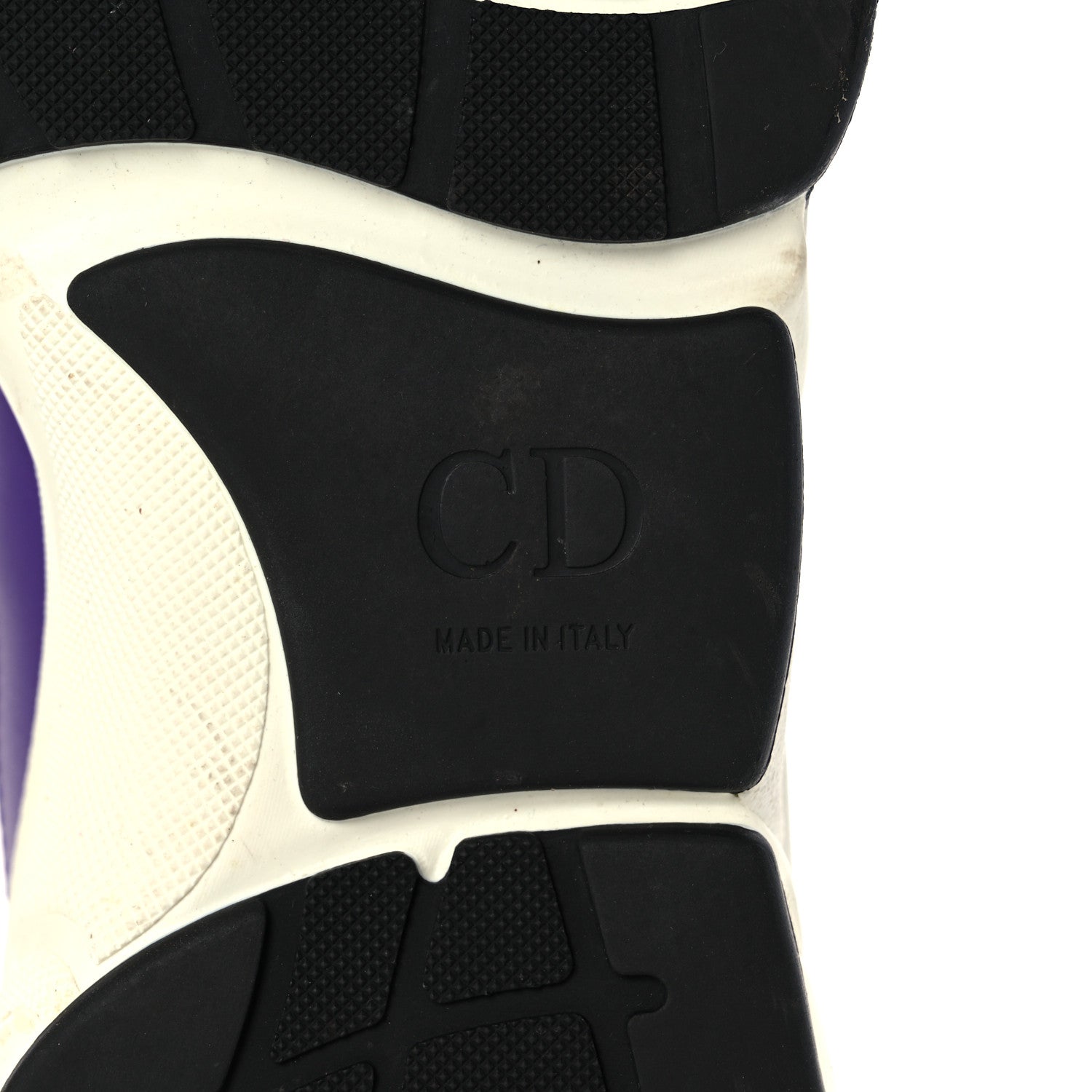 Christian Dior Technical Mesh Calfskin Mens B22 Sneakers 40 Violet White 6 of 15