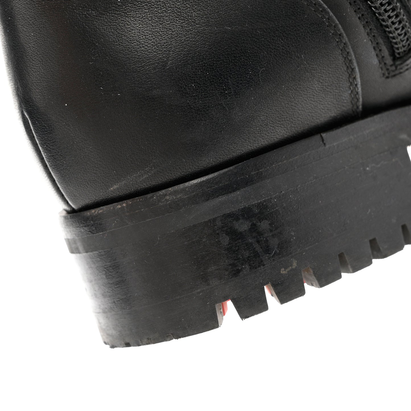 Calfskin Spikes TS Croc Flat Boots 39 Black