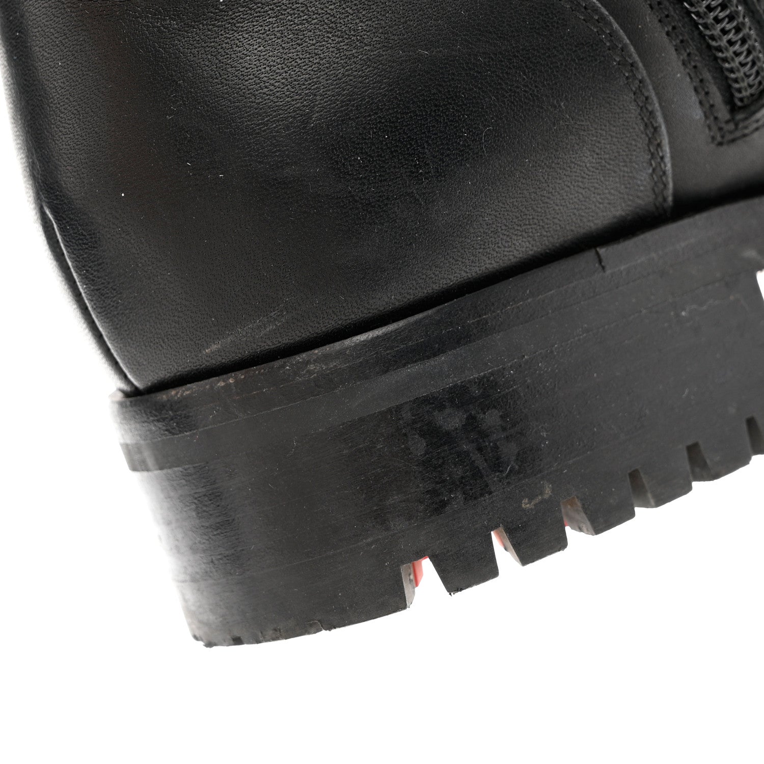 Christian Louboutin Calfskin Spikes TS Croc Flat Boots 39 Black 10 of 11