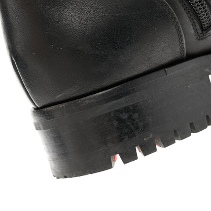 Christian Louboutin Calfskin Spikes TS Croc Flat Boots 39 Black 10 of 11