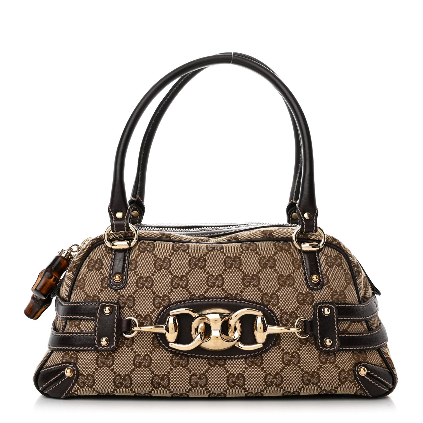 Monogram Medium Wave Boston Dark Brown