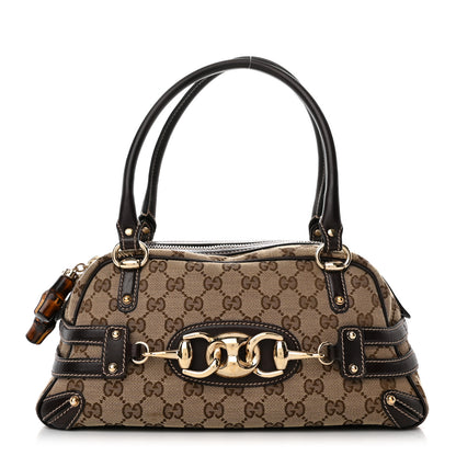 Gucci Monogram Medium Wave Boston Dark Brown 1 of 12