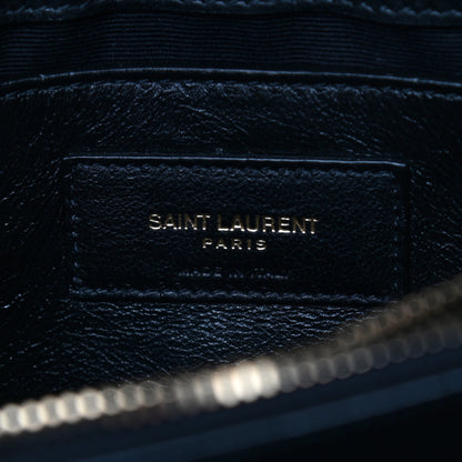 Saint Laurent Calfskin Y Quilted Monogram Small Loulou Chain Satchel Leopard 5 of 7