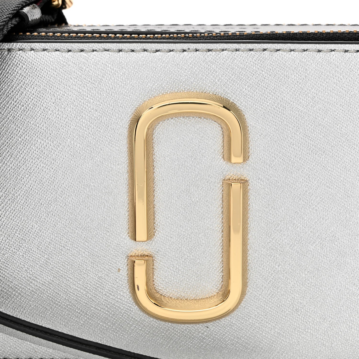 Marc Jacobs Saffiano Small Snapshot Camera Bag Silver Multicolor 9 of 11