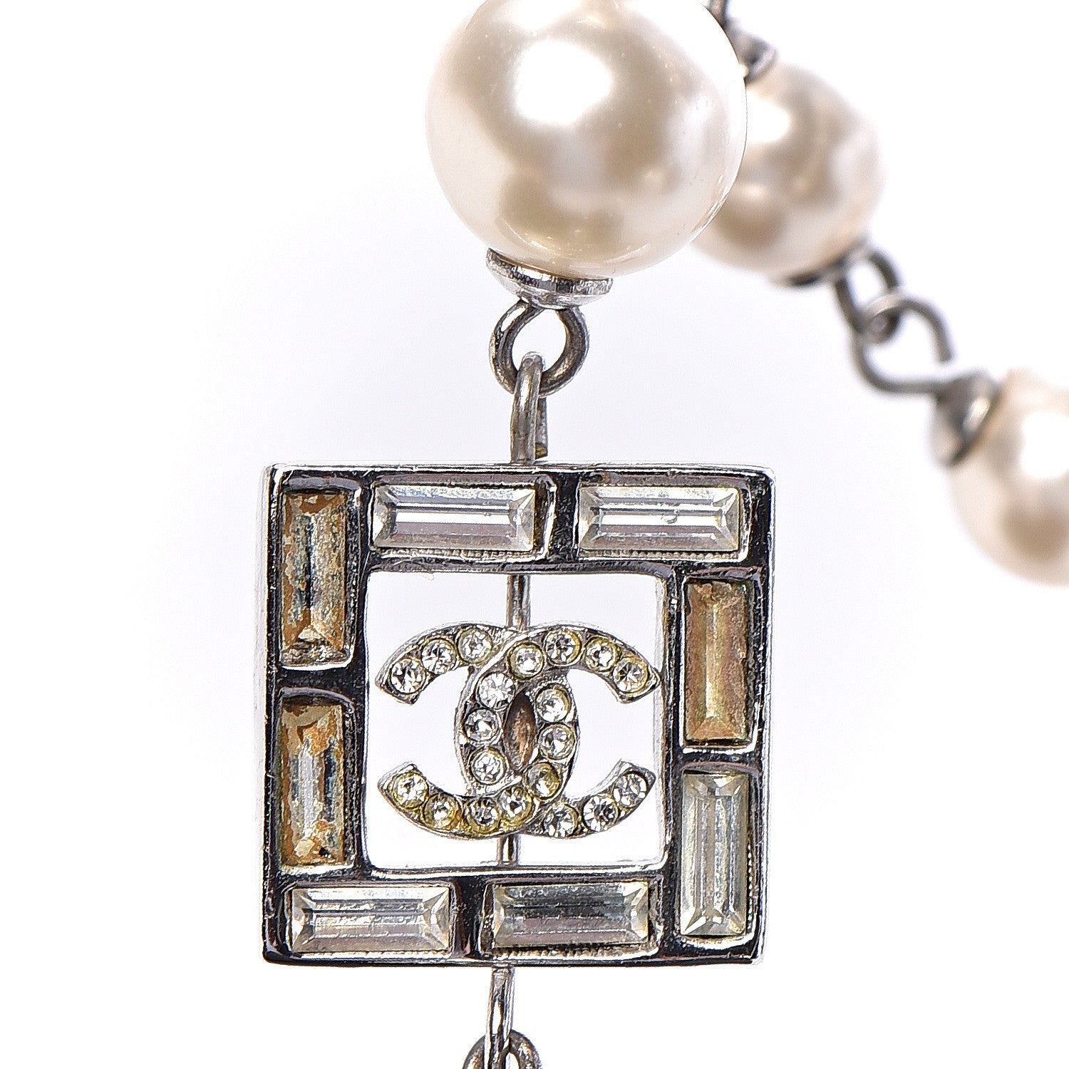 Chanel Pearl CC Star Long Necklace Gold 9 of 12