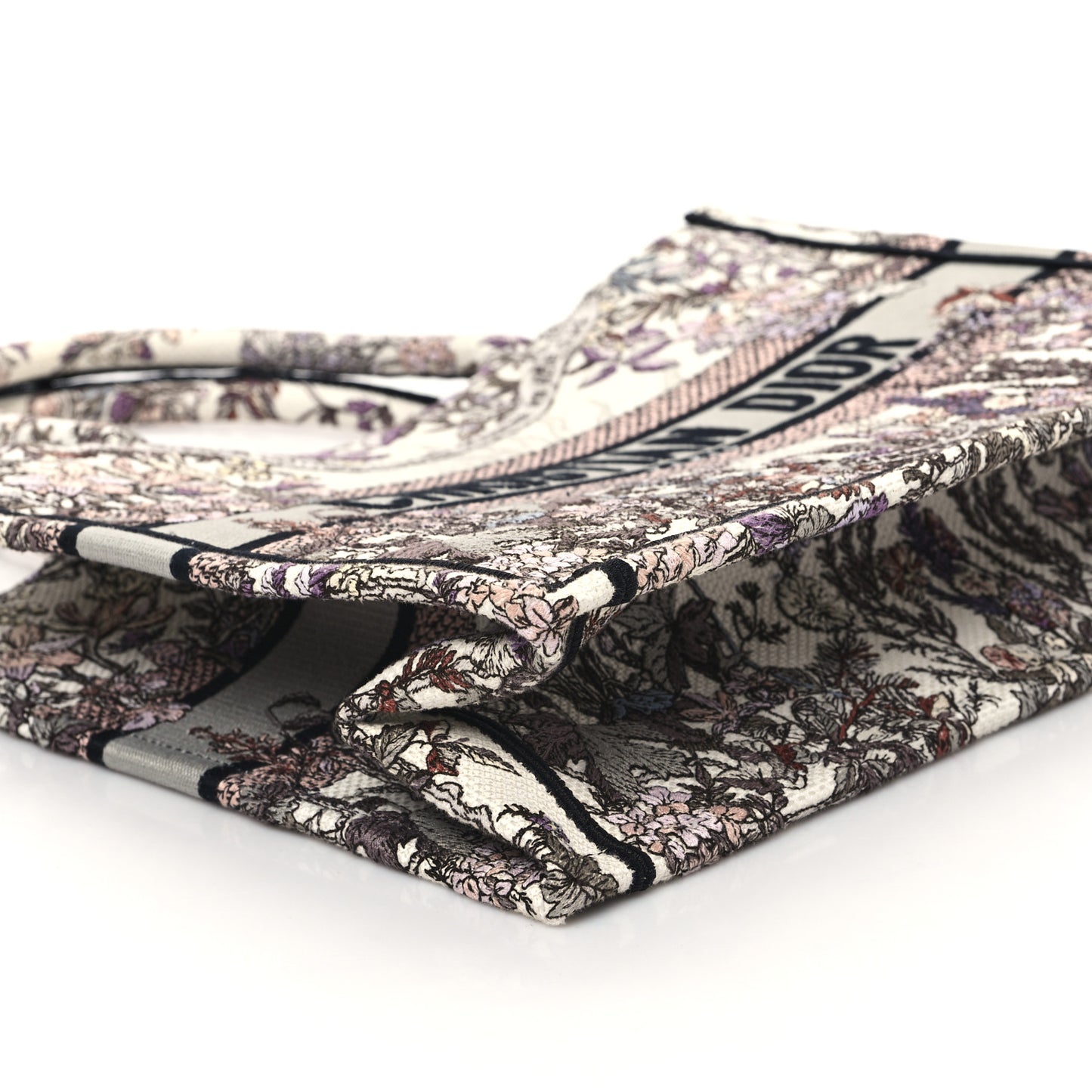Canvas Embroidered Medium 4 Saisons Hiver Soleil Book Tote Multicolor