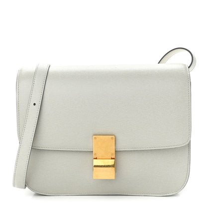 Celine Liege Calfskin Medium Classic Box Flap Bag Pale Grey 1 of 11