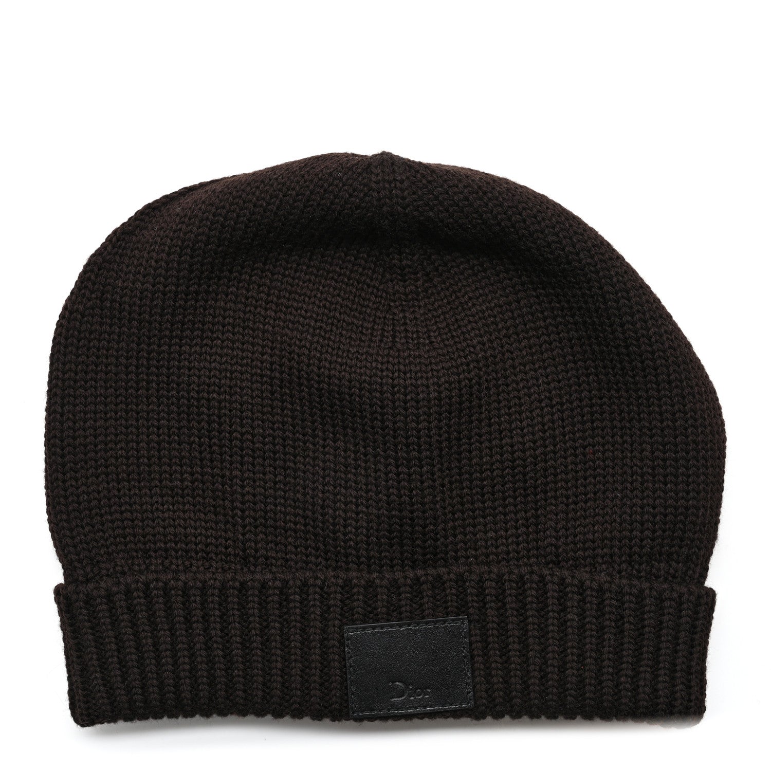 Christian Dior Wool Knit Beanie Dark Brown 1 of 5
