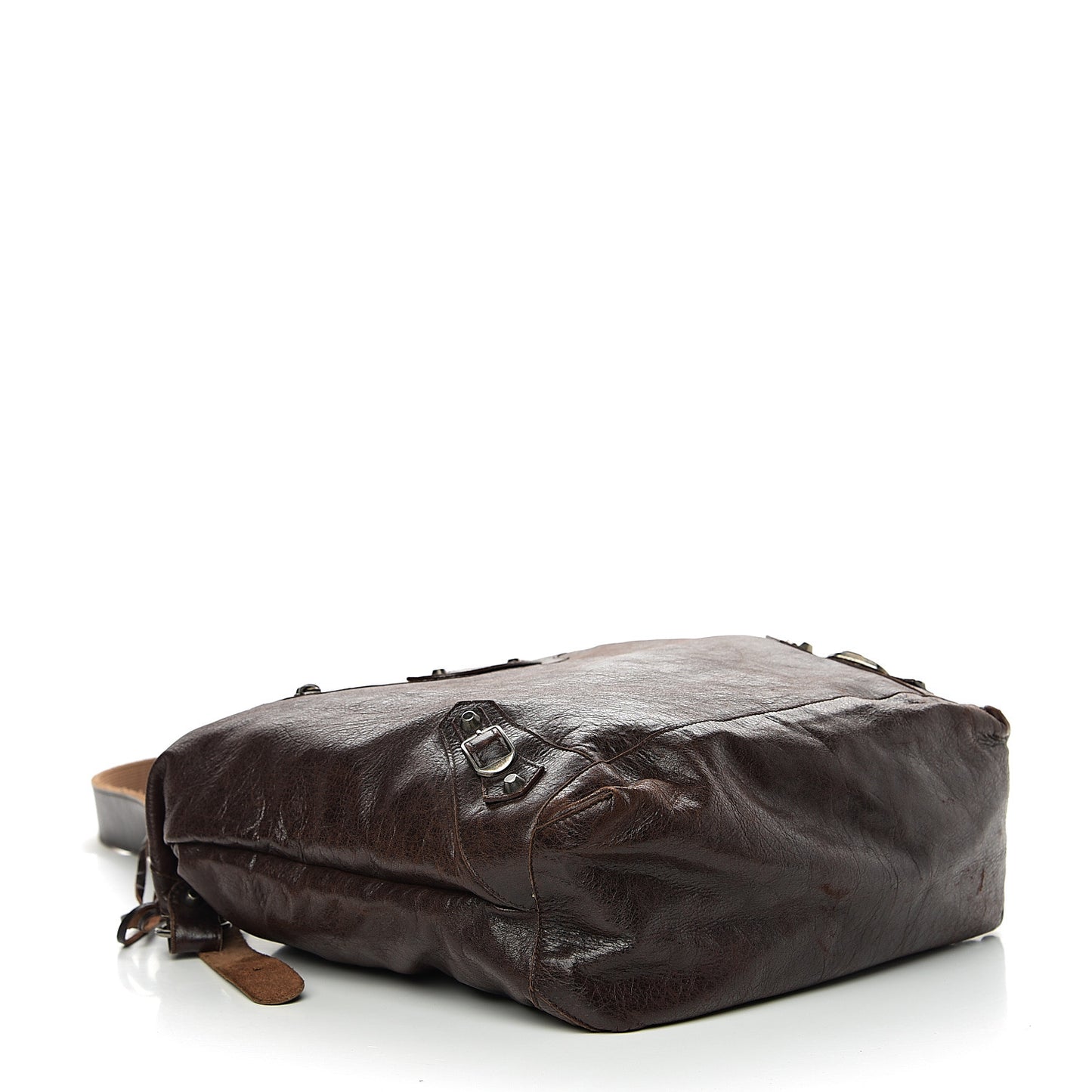 Chevre Classic Silver Hardware Mens Day Messenger Brown