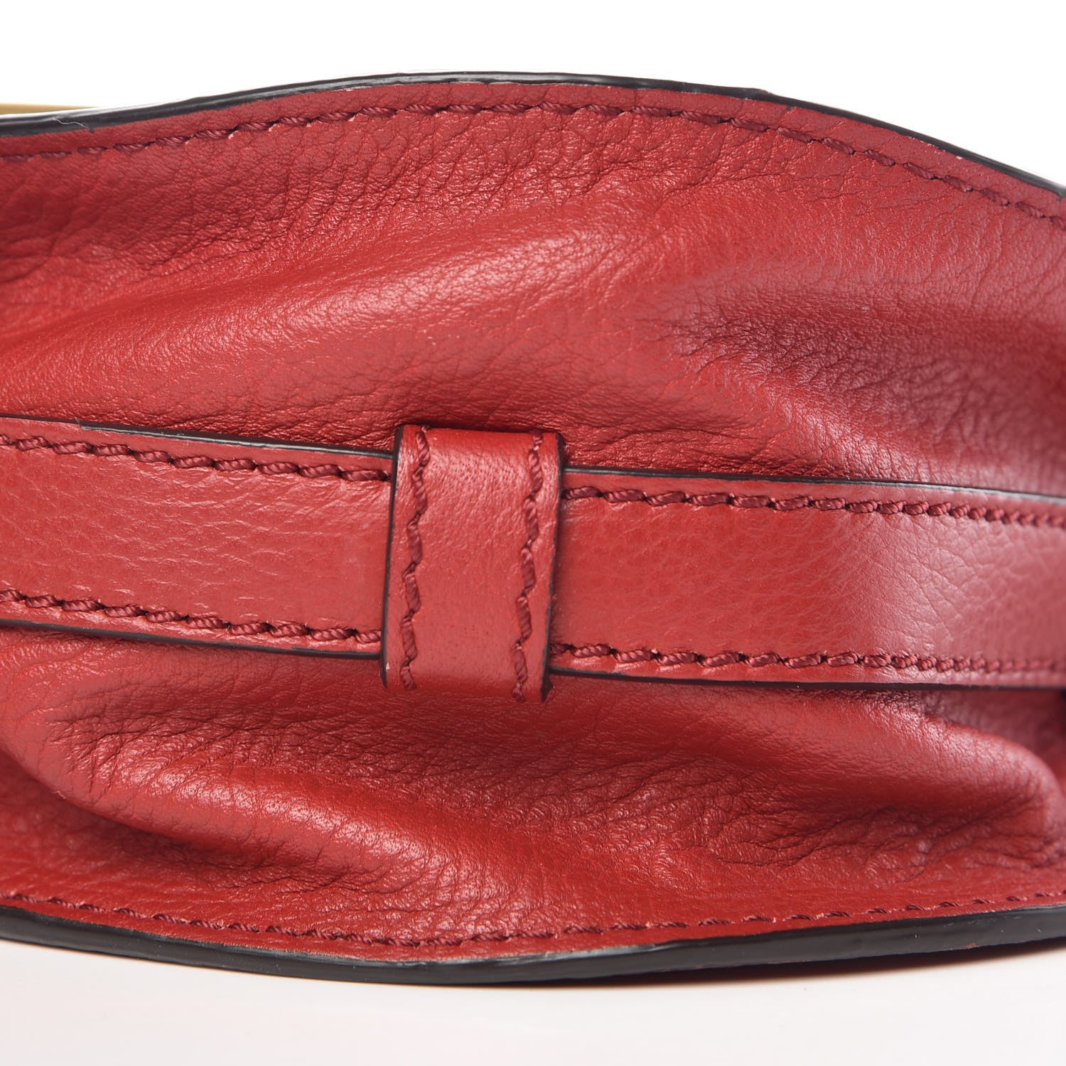 Chloe Calfskin Mini Marcie Round Crossbody Bag Dahlia Red 8 of 8