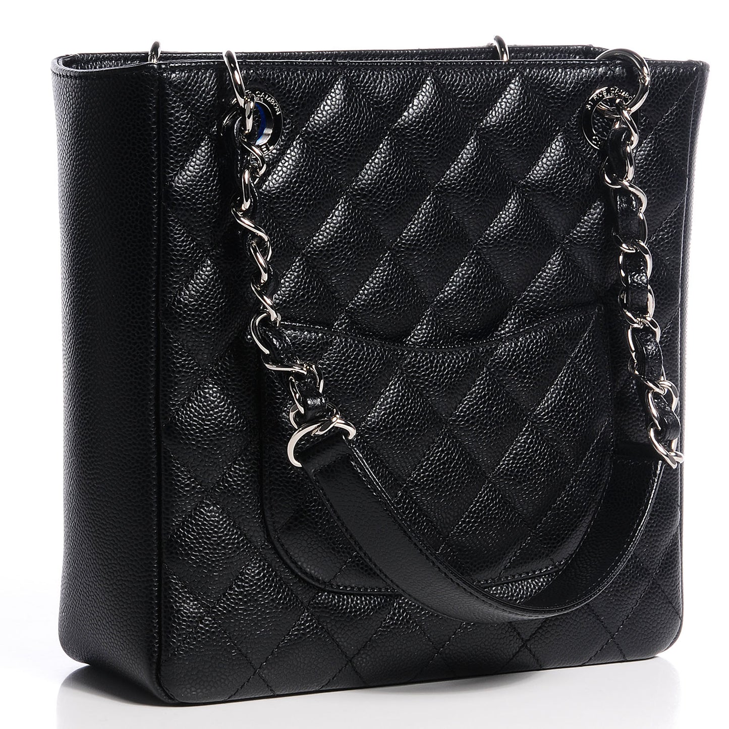 Caviar Petit Shopping Tote PST Black