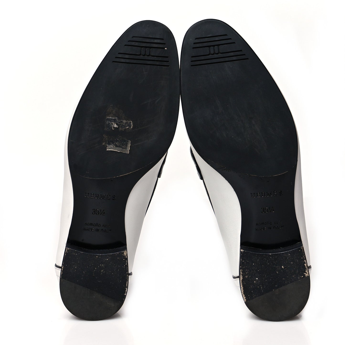 Calfskin Womens Paris Loafers 35.5 White