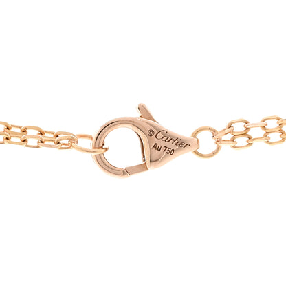 Cartier 18K Pink Gold 2 Diamond LOVE Necklace 4 of 4