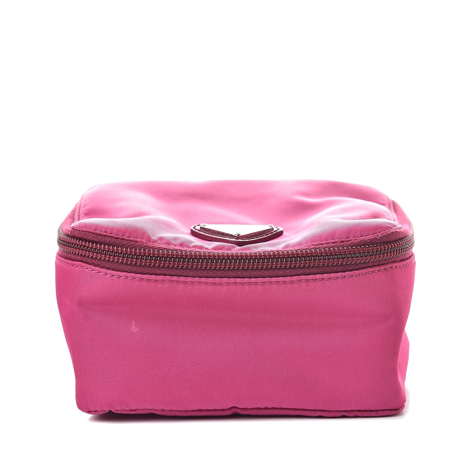 Prada Nylon Vela Cosmetic Case Dark Pink 1 of 10