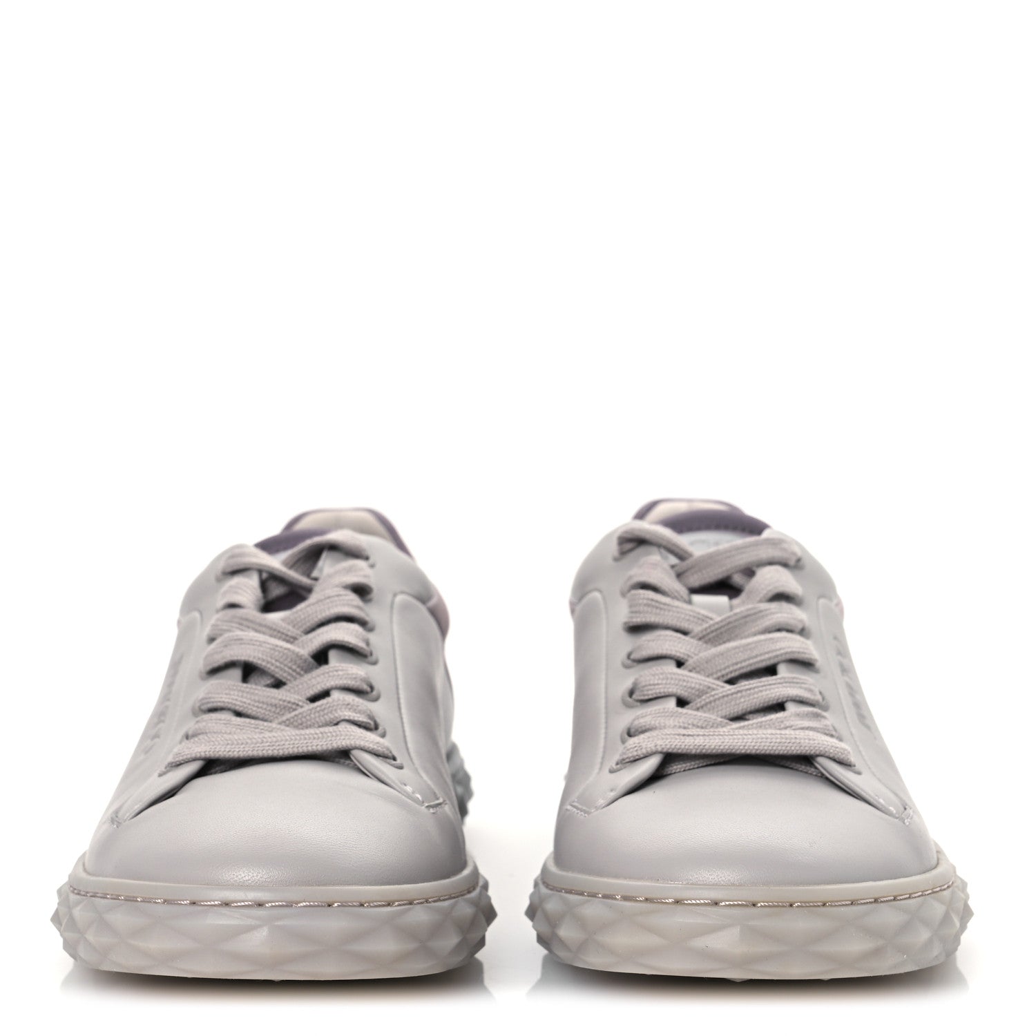 Jimmy Choo Nappa Diamond Maxi F II Platform Sneakers 39.5 Grey 3 of 10