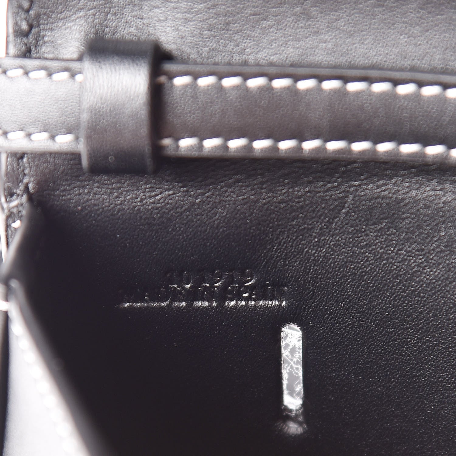Loewe Smooth Calfskin Mini Heel Shoulder Bag Black 9 of 10