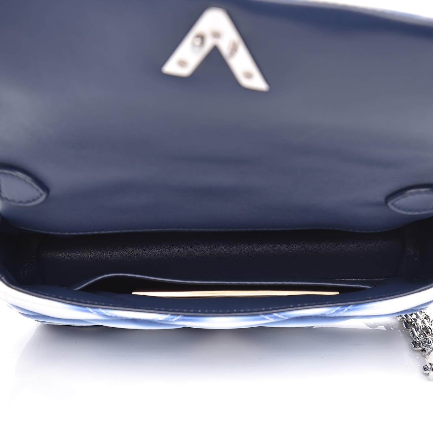 Louis Vuitton Lambskin Malletage Contraste GO-14 PM Blue 6 of 23