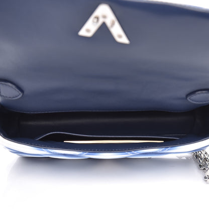 Louis Vuitton Lambskin Malletage Contraste GO-14 PM Blue 6 of 23