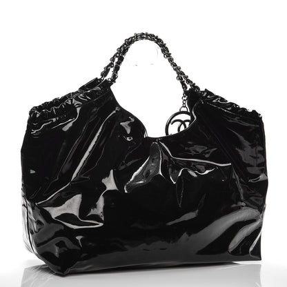 Chanel Vinyl XL Coco Cabas Black 3 of 9