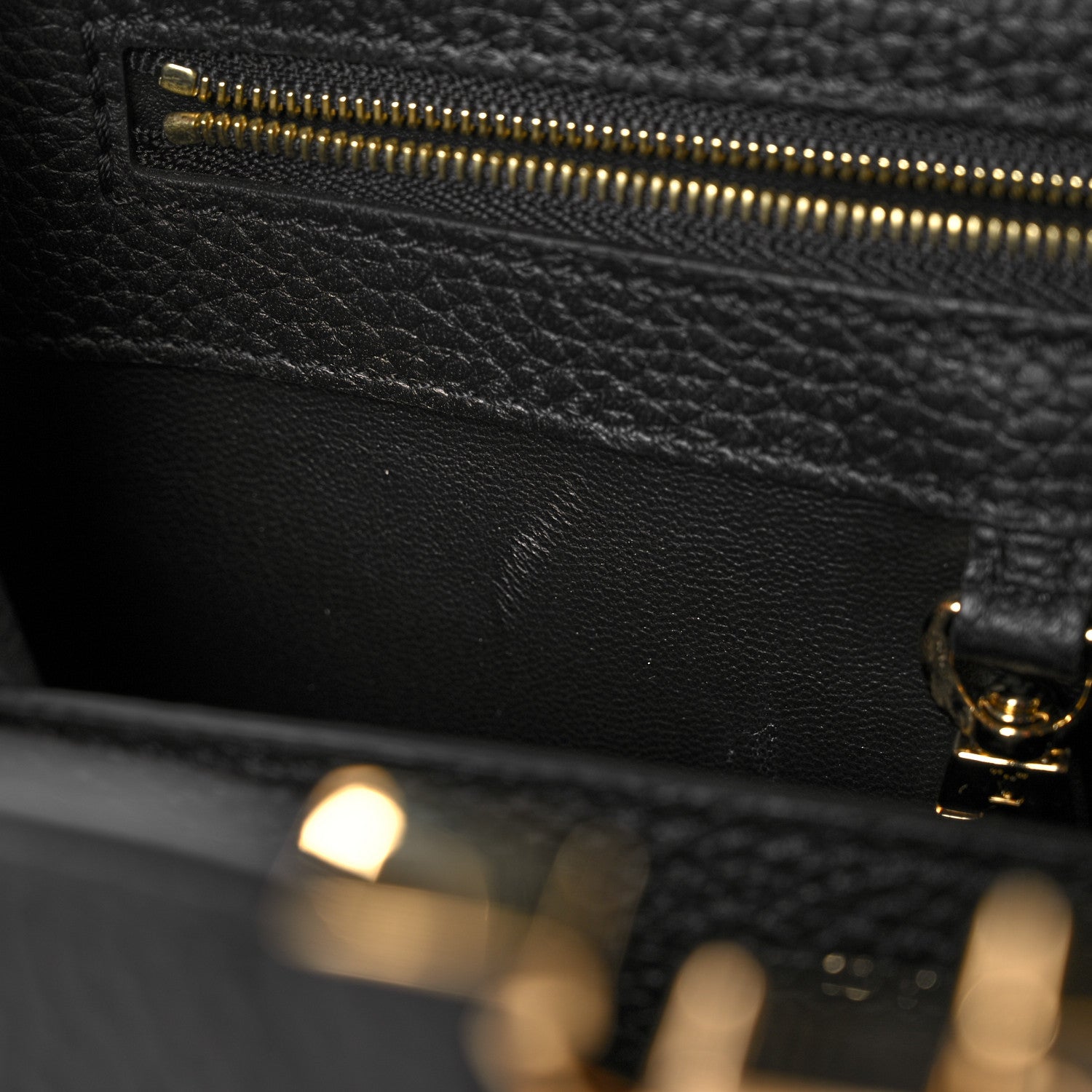 Louis Vuitton Taurillon Calfskin Karung Patchwork Capucines BB Black 9 of 9