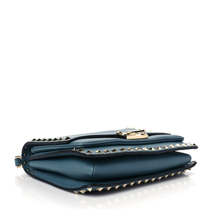 Valentino Garavani Grainy Calfskin Rockstud Flap Crossbody Bag Amadeus 3 of 6