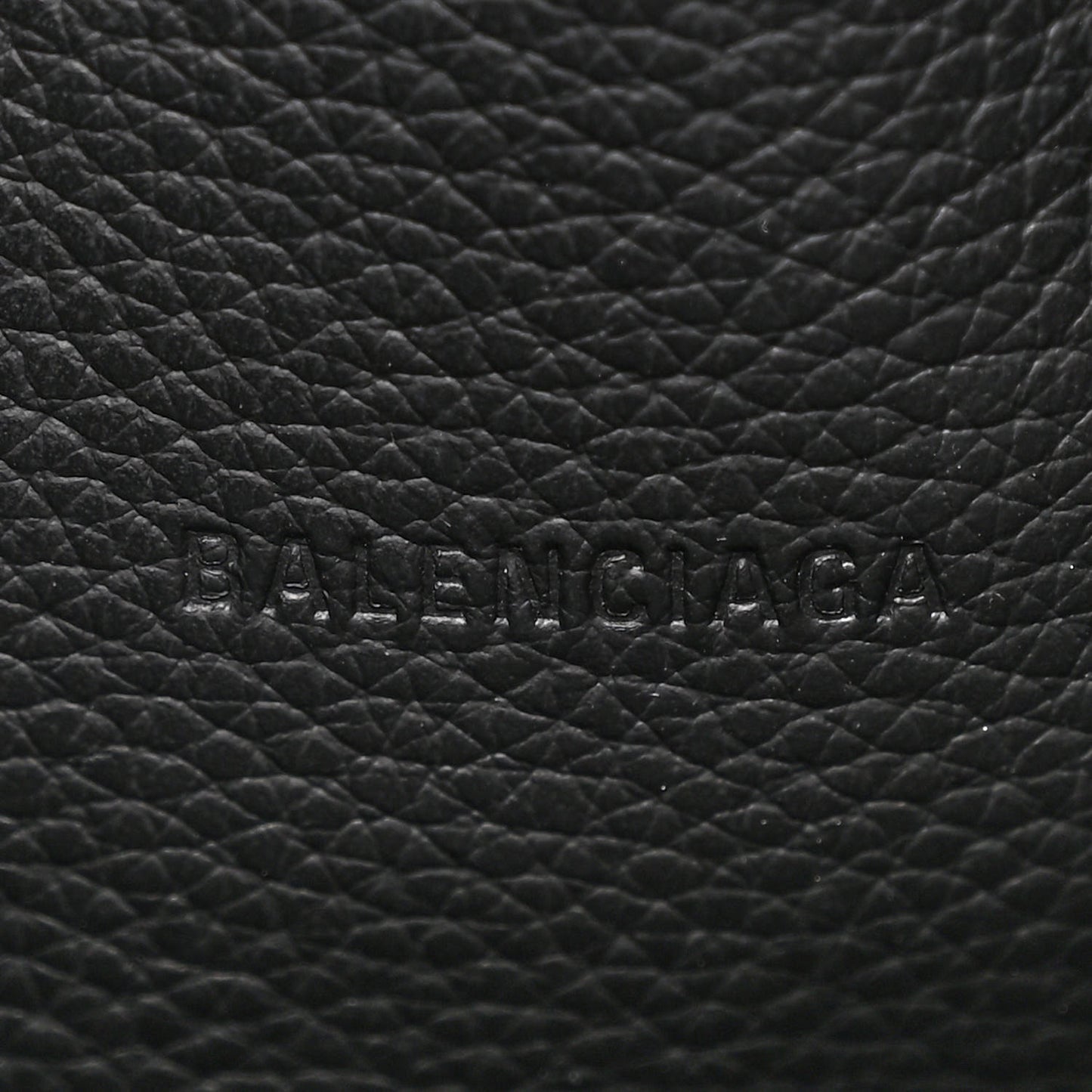 Calfskin Hourglass Zip Tote Black