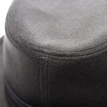 Hermes Cashmere Deerskin Funk Drap Hat 61 Ecorce Marron 7 of 7