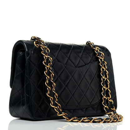 Chanel Lambskin Quilted Small Double Flap Navy 3 of 9