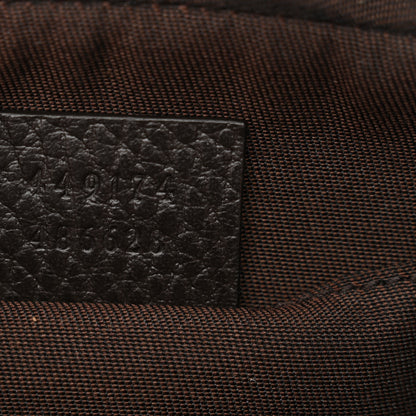 Gucci Monogram Dollar Calfskin Belt Bag Beige Ebony Testa di Moro Marrone Scuro 7 of 11